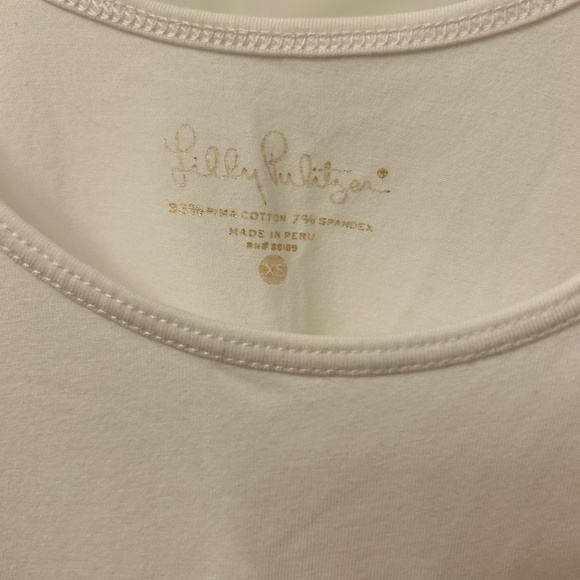 Lily Pulitzer, size XS, White tank top - Picture 2 of 2
